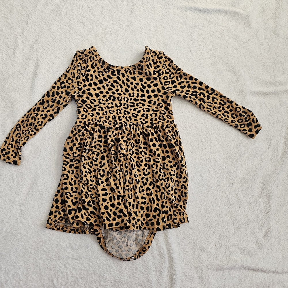 Little Sleepies Leopard Twirl Dress 6-12mo